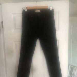 Madewell size 27 skinny black jeans